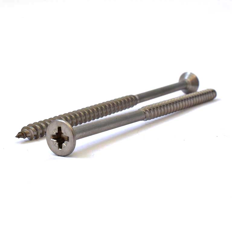 HS Spaanplaatschroef verzonken kop | PZ2 | 5,0 x 120 mm | RVS A2